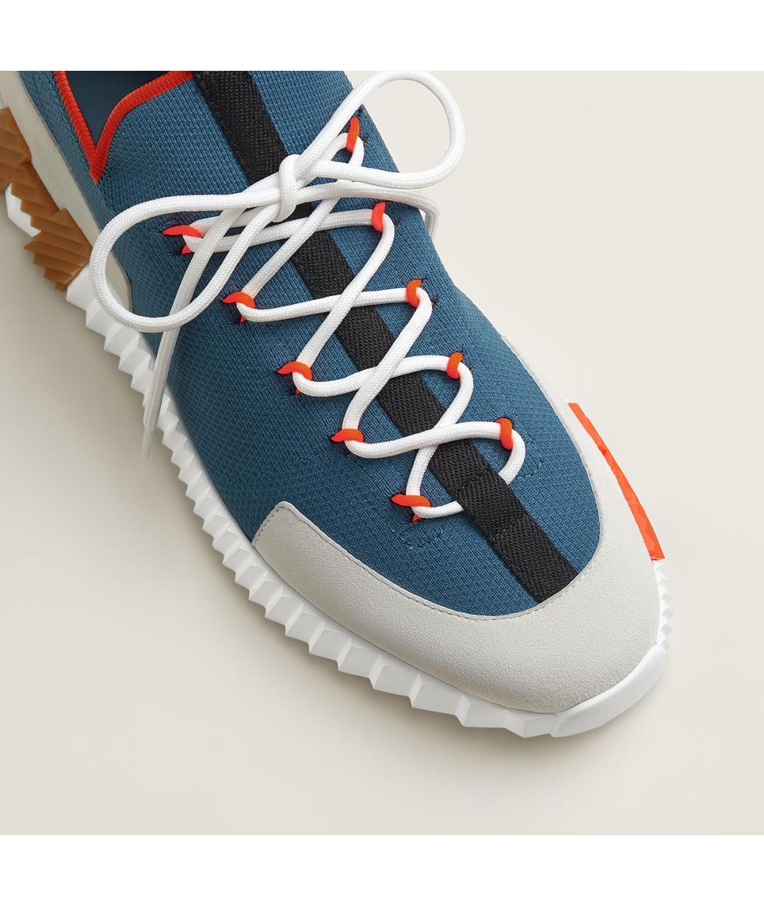 HERMES Мульти текстильные низкие кроссовки / кеды, фото 5