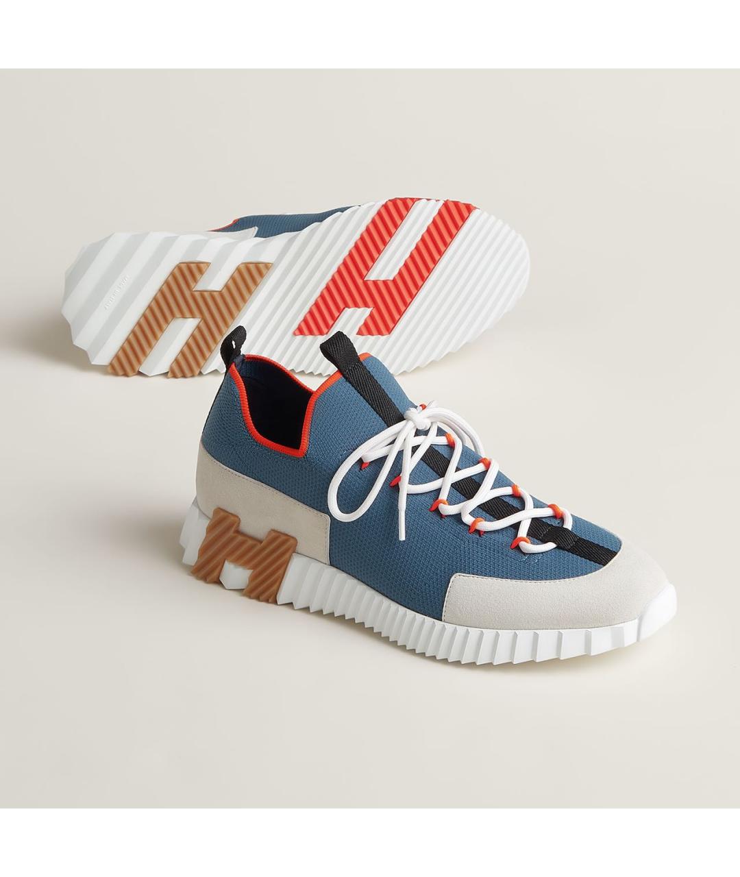 HERMES Мульти текстильные низкие кроссовки / кеды, фото 2