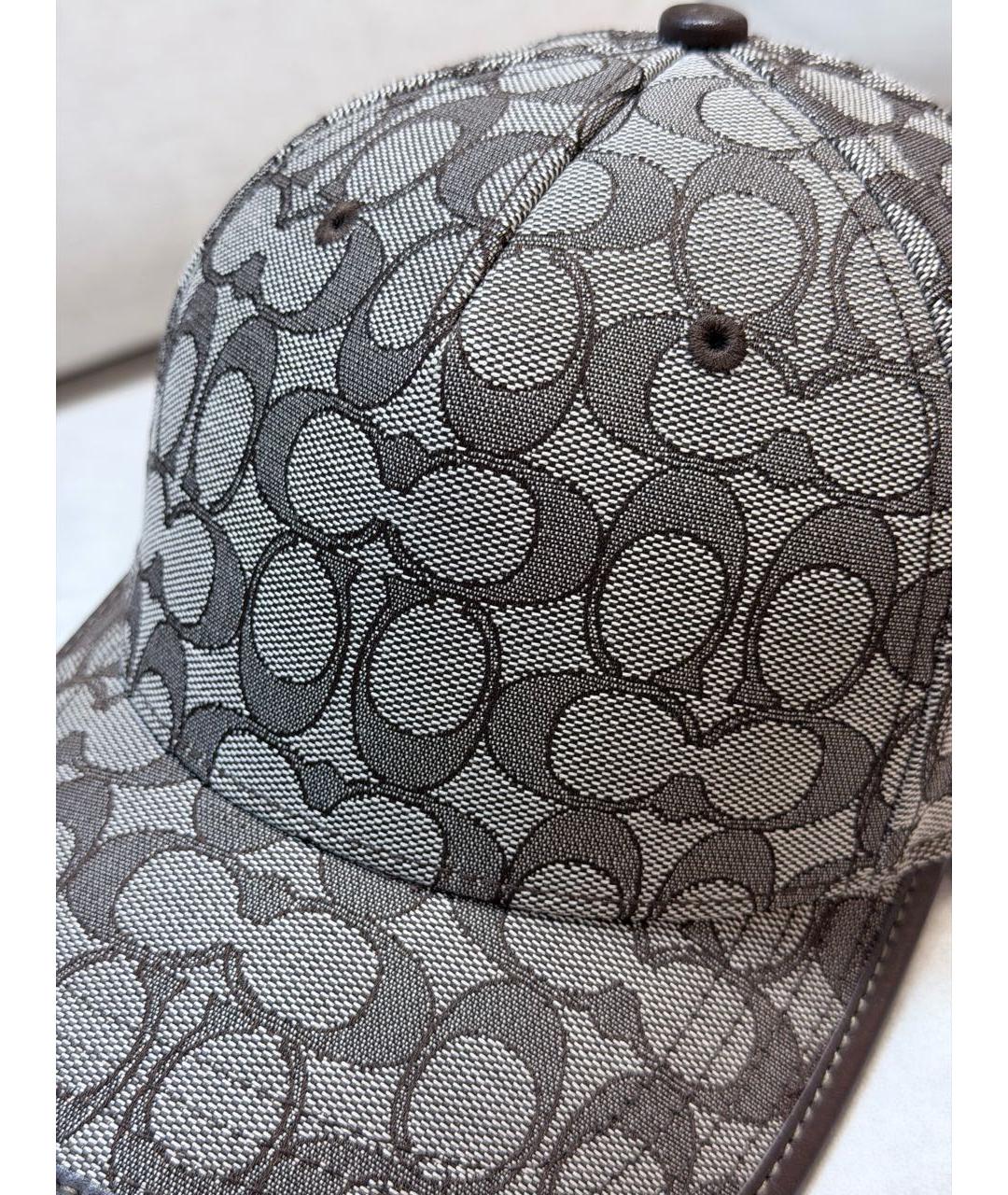 COACH Коричневая кепка, фото 4