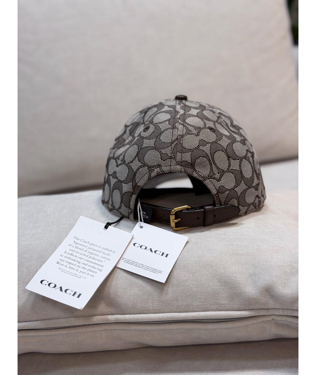 COACH Коричневая кепка, фото 3