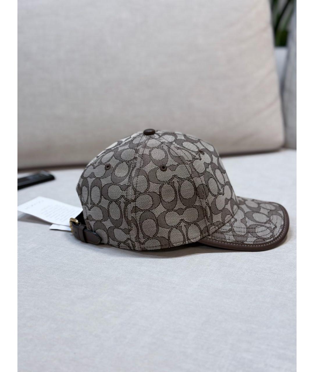 COACH Коричневая кепка, фото 2