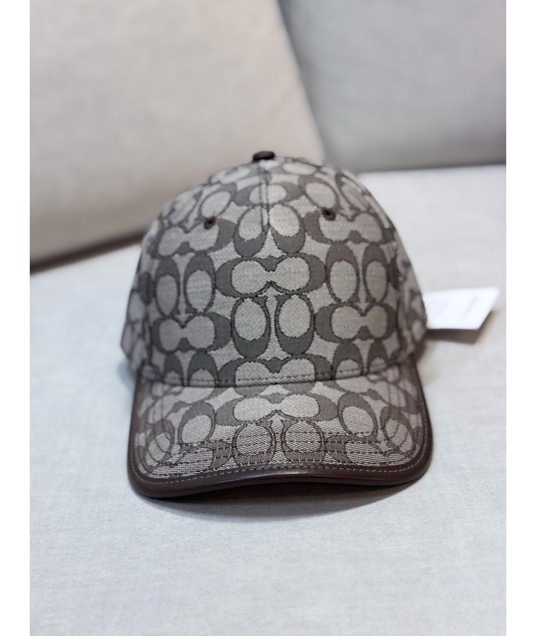 COACH Коричневая кепка, фото 5