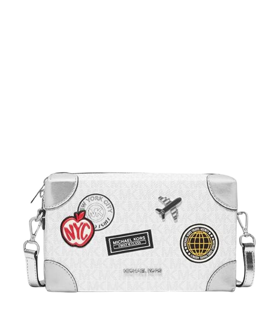 MICHAEL MICHAEL KORS Белая сумка через плечо из искусственной кожи, фото 1