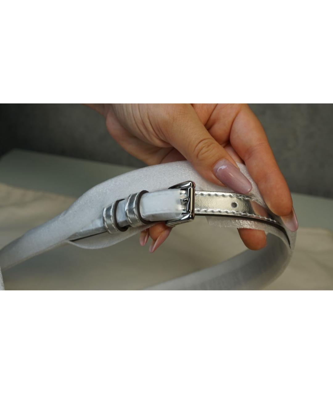 MICHAEL MICHAEL KORS Белая сумка через плечо из искусственной кожи, фото 7