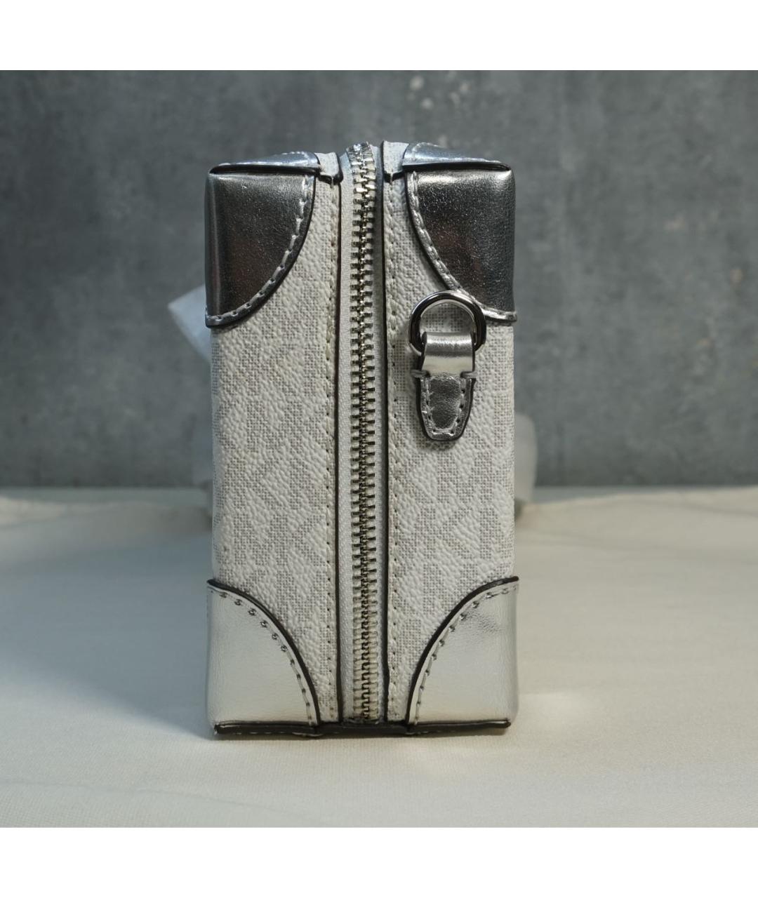 MICHAEL MICHAEL KORS Белая сумка через плечо из искусственной кожи, фото 4