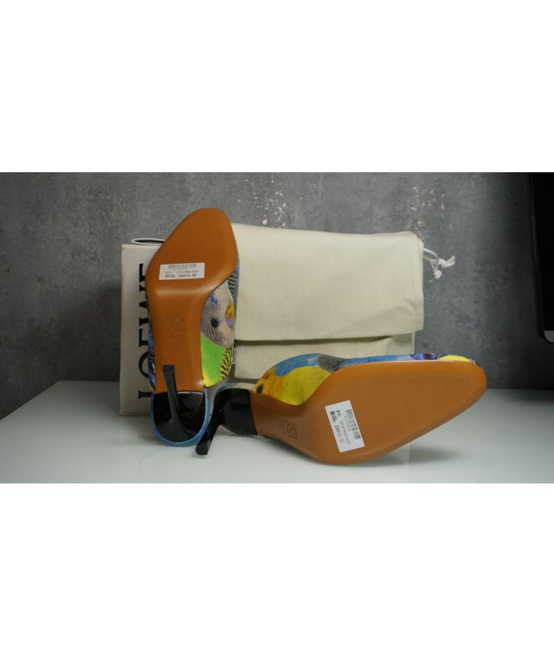 LOEWE Мульти текстильные мюли, фото 6