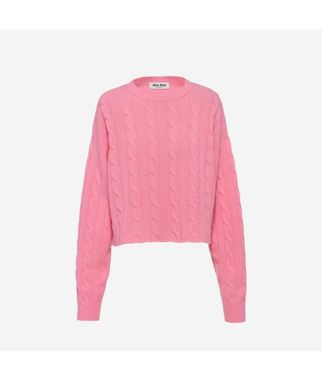 MIU MIU Розовый шерстяной джемпер / свитер, фото 4