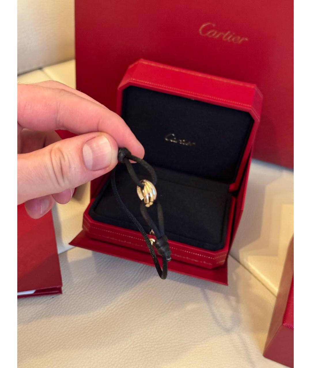 CARTIER Черный браслет из желтого золота, фото 8