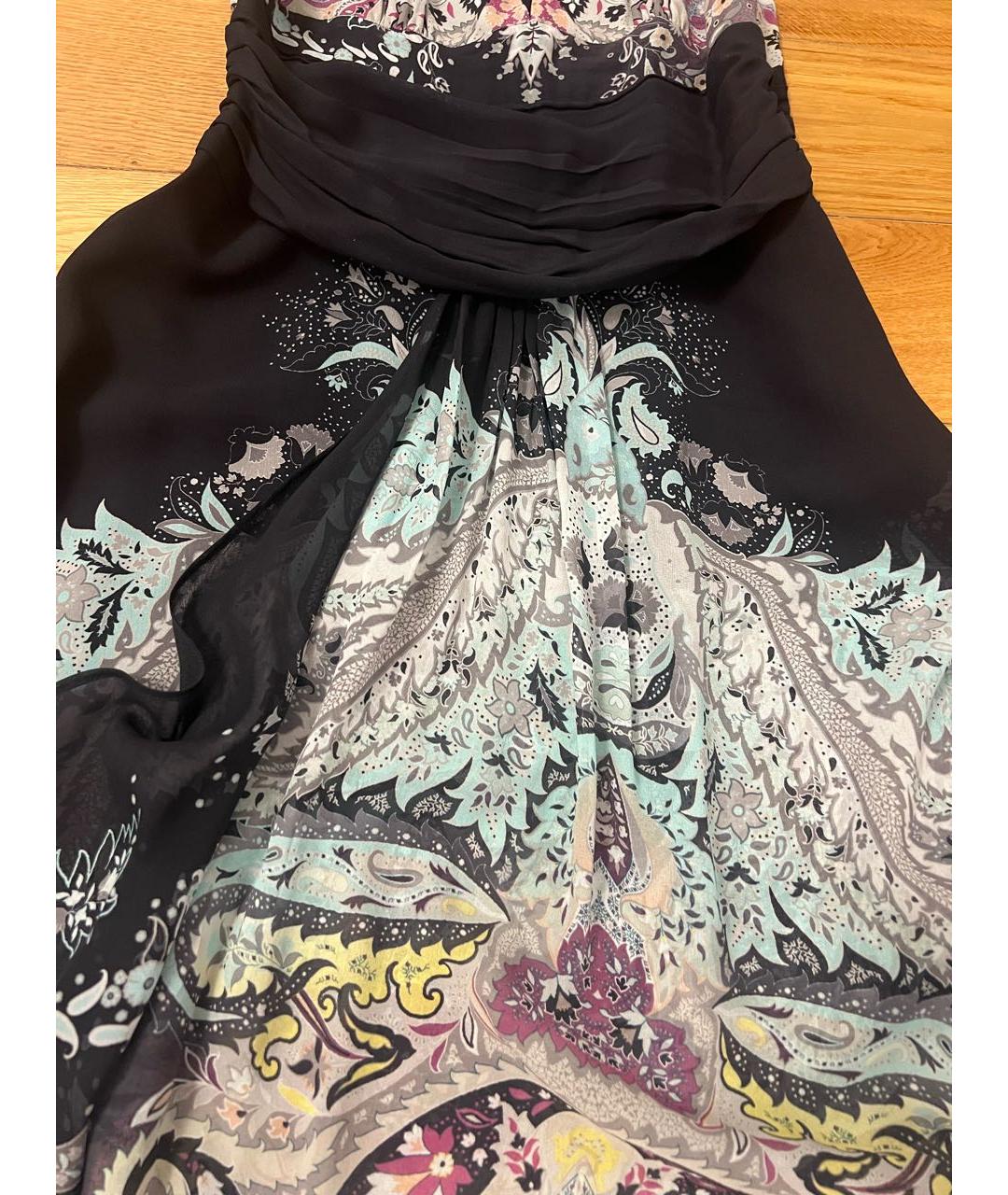 ETRO Мульти шелковое вечернее платье, фото 5