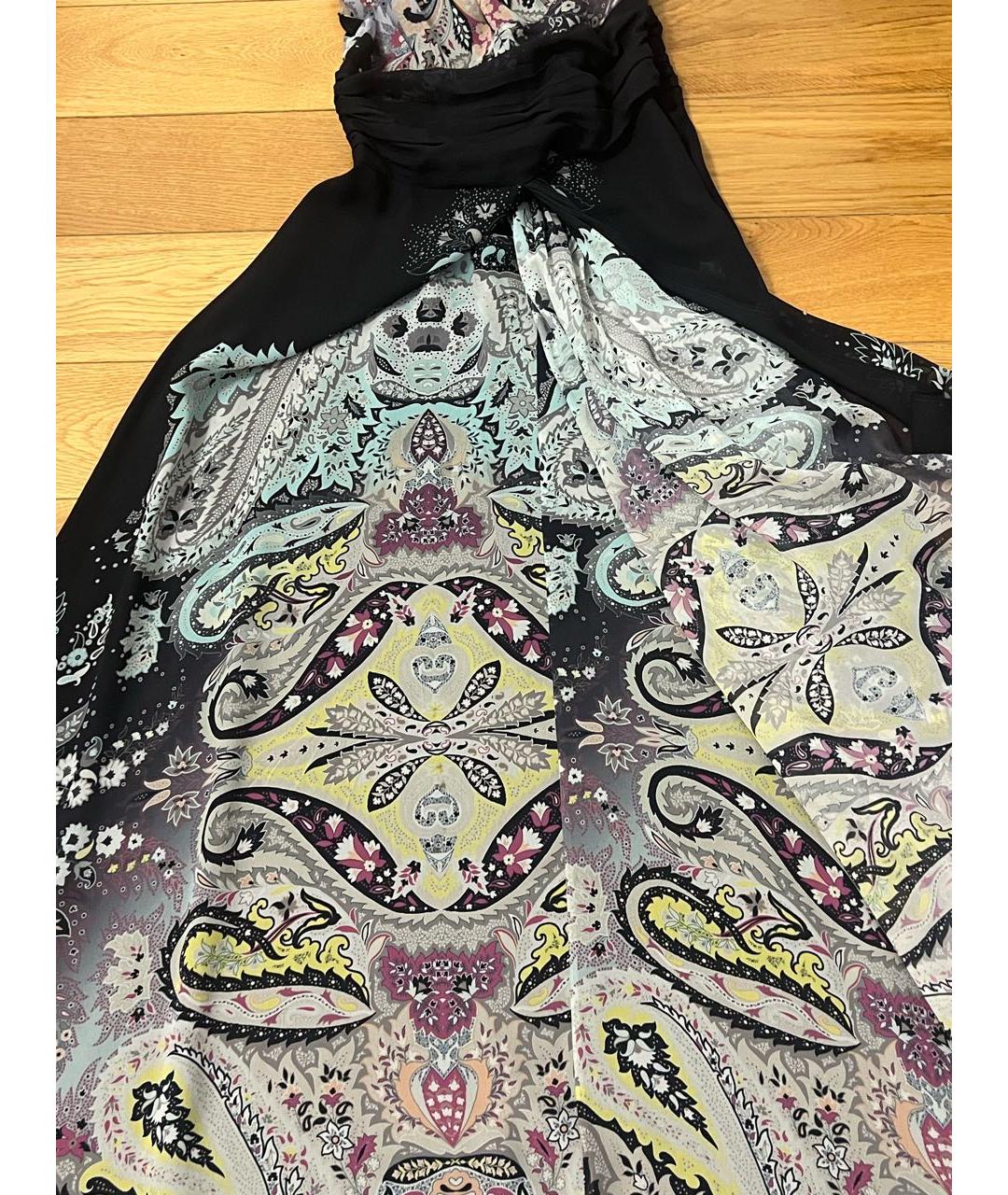 ETRO Мульти шелковое вечернее платье, фото 8