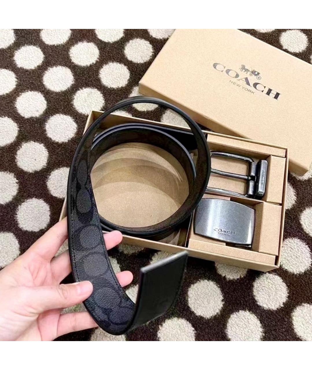 COACH Серый ремень, фото 4