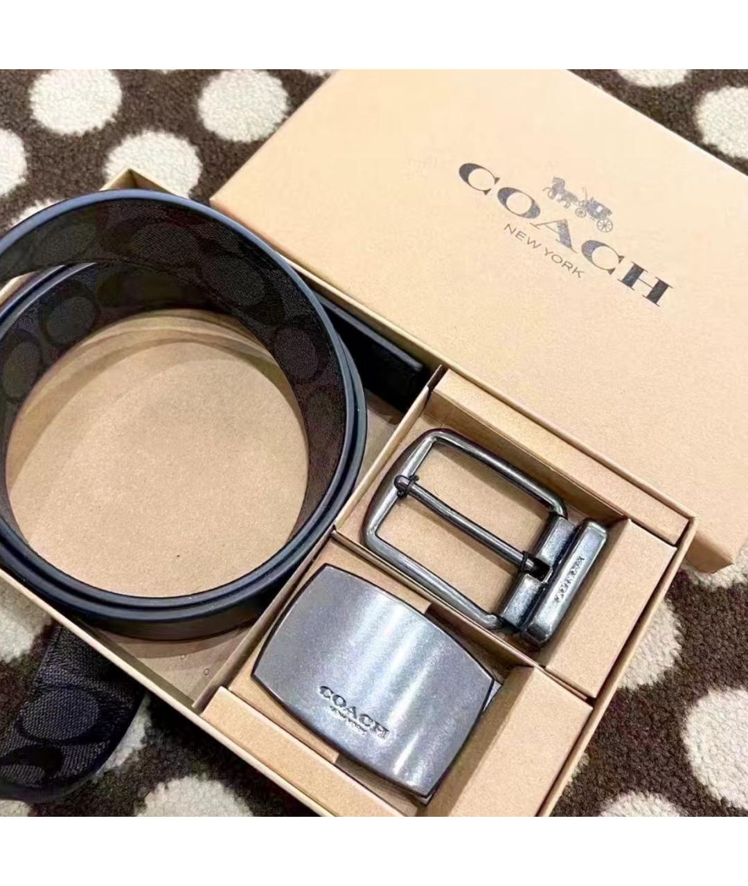 COACH Серый ремень, фото 3