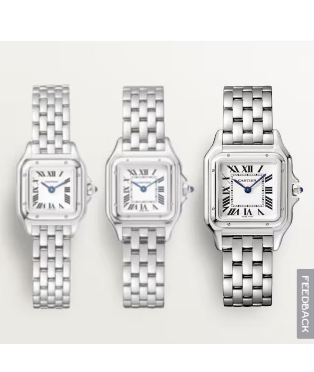 CARTIER Серебряные часы, фото 4