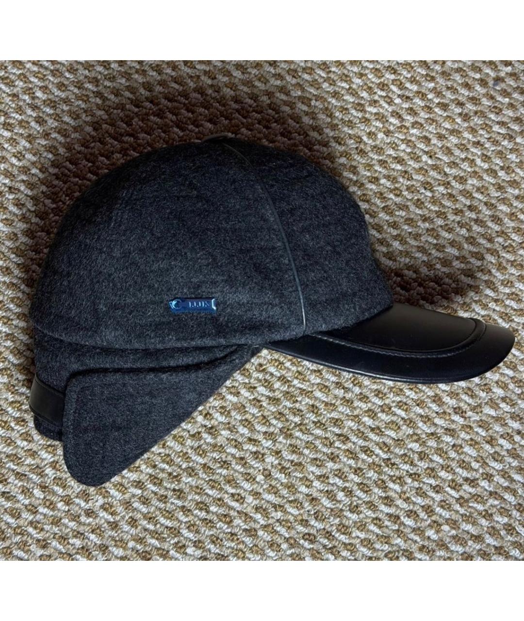 ZILLI Серая кашемировая кепка/бейсболка, фото 2