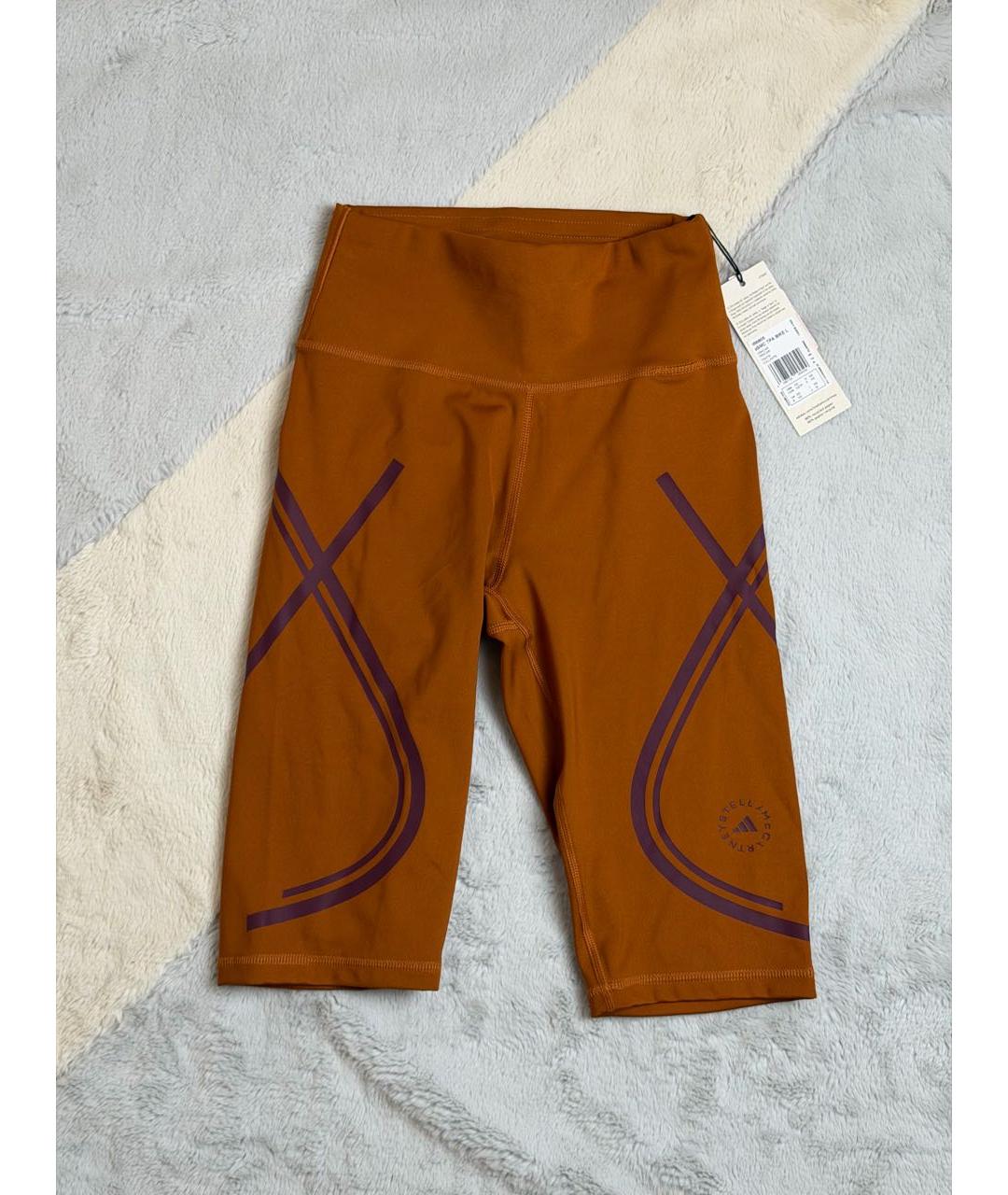 ADIDAS BY STELLA MCCARTNEY Оранжевое синтетические спортивные брюки и шорты, фото 2