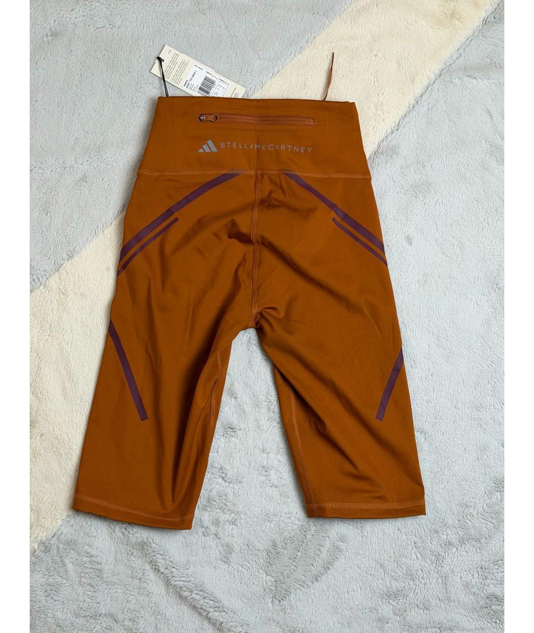 ADIDAS BY STELLA MCCARTNEY Оранжевое синтетические спортивные брюки и шорты, фото 3