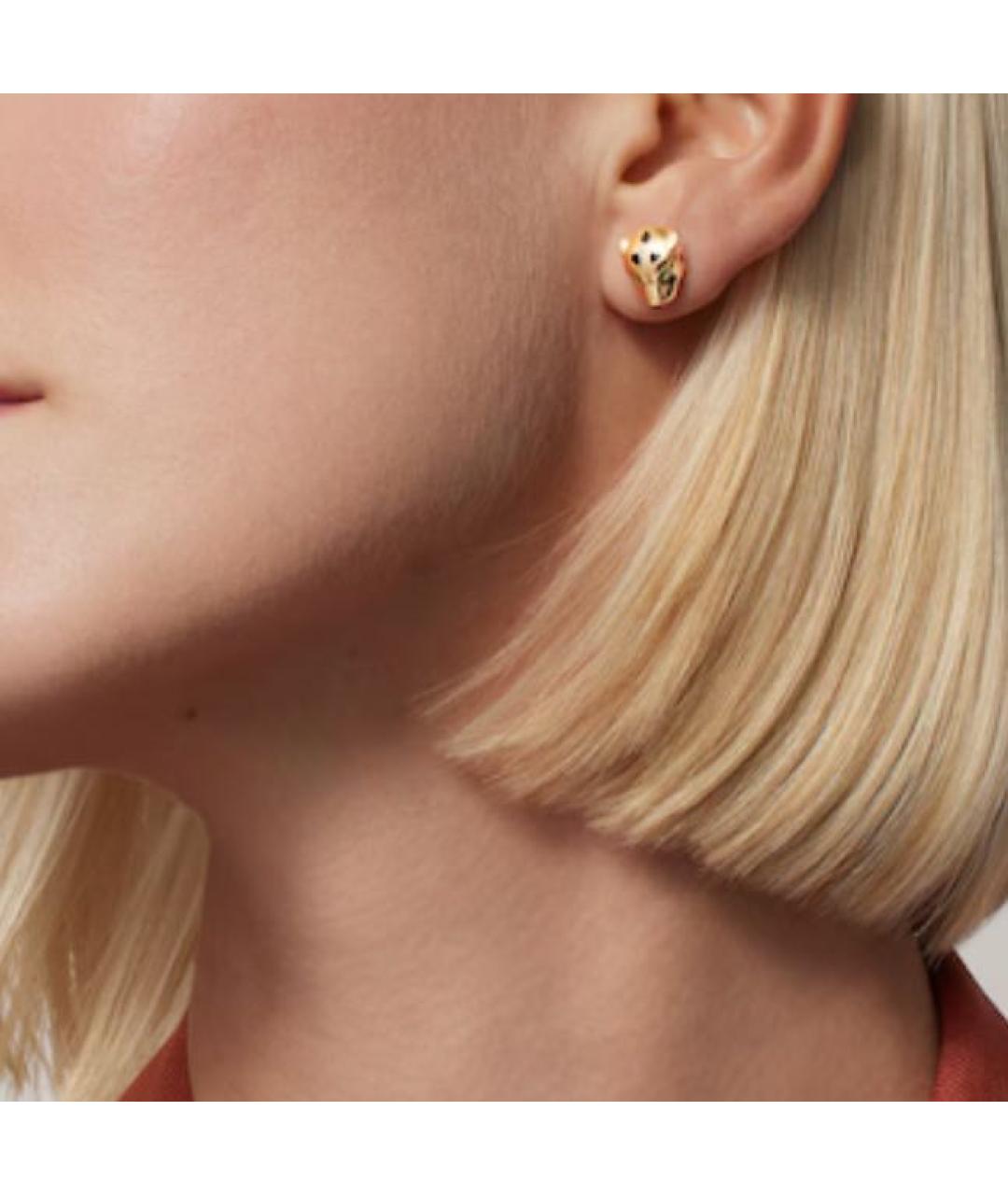 CARTIER Золотые серьги из желтого золота, фото 2
