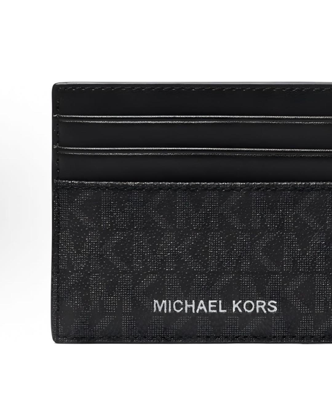 MICHAEL KORS Черный кожаный ремень, фото 4