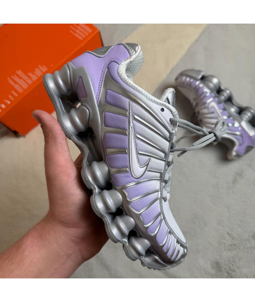 NIKE Фиолетовые текстильные кроссовки, фото 4