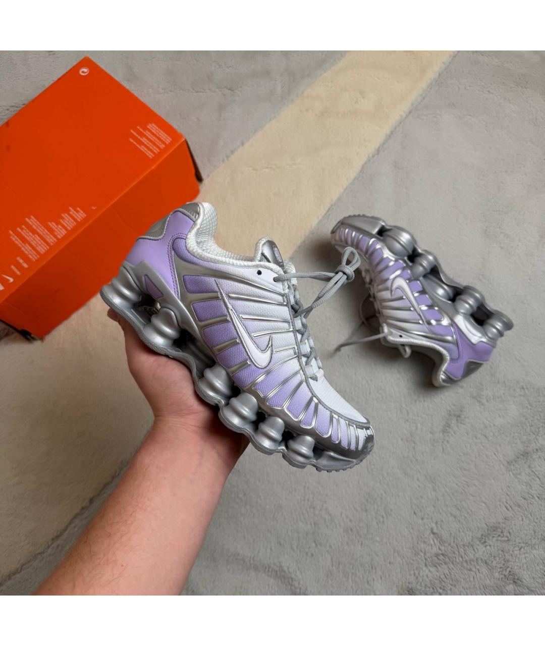 NIKE Фиолетовые текстильные кроссовки, фото 2