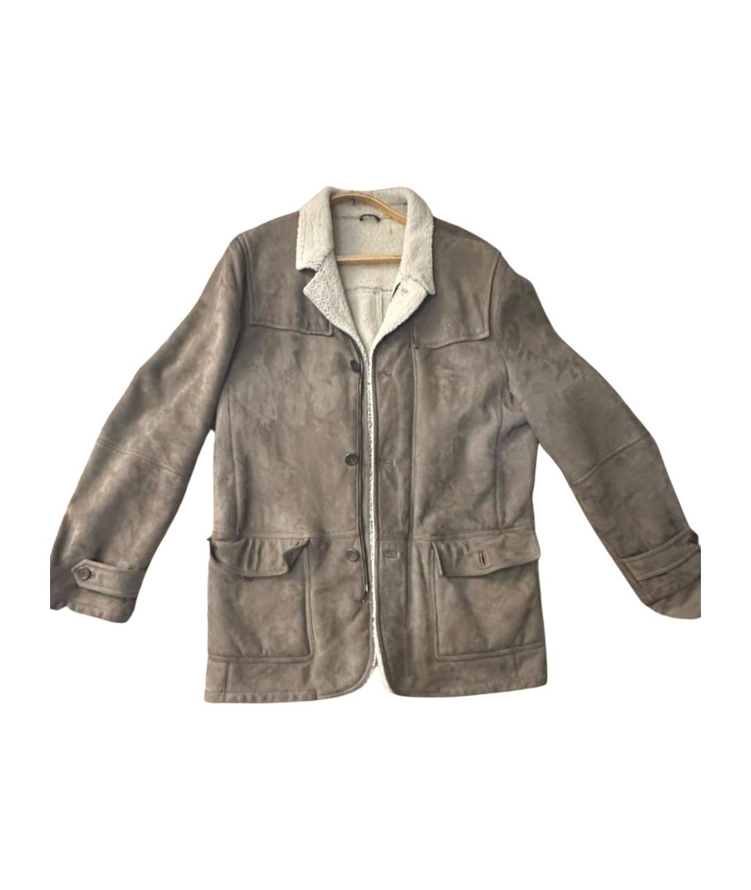 ERMENEGILDO ZEGNA XXX Бежевая шерстяная дубленка/шуба, фото 1