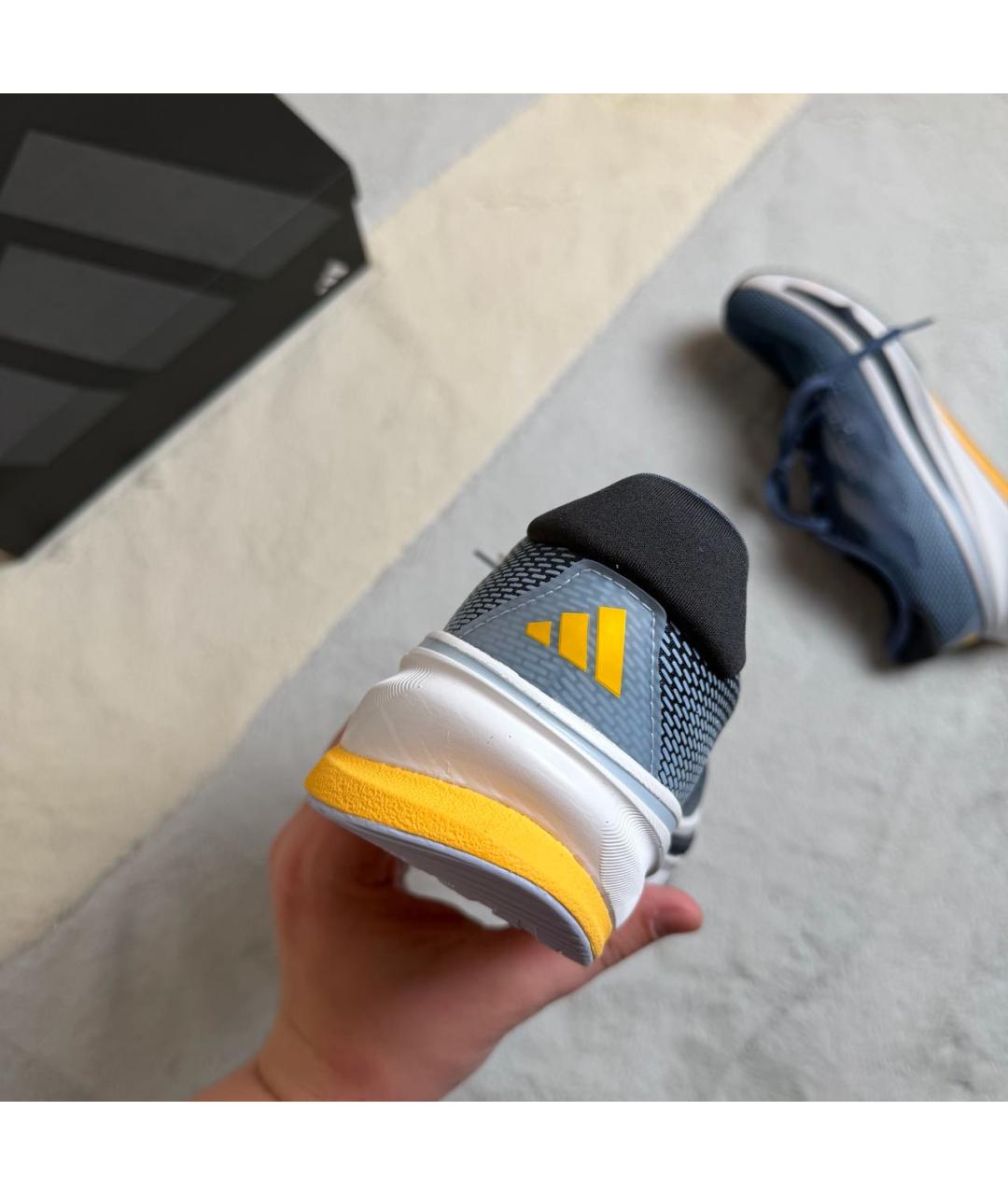 ADIDAS Серые текстильные низкие кроссовки / кеды, фото 3