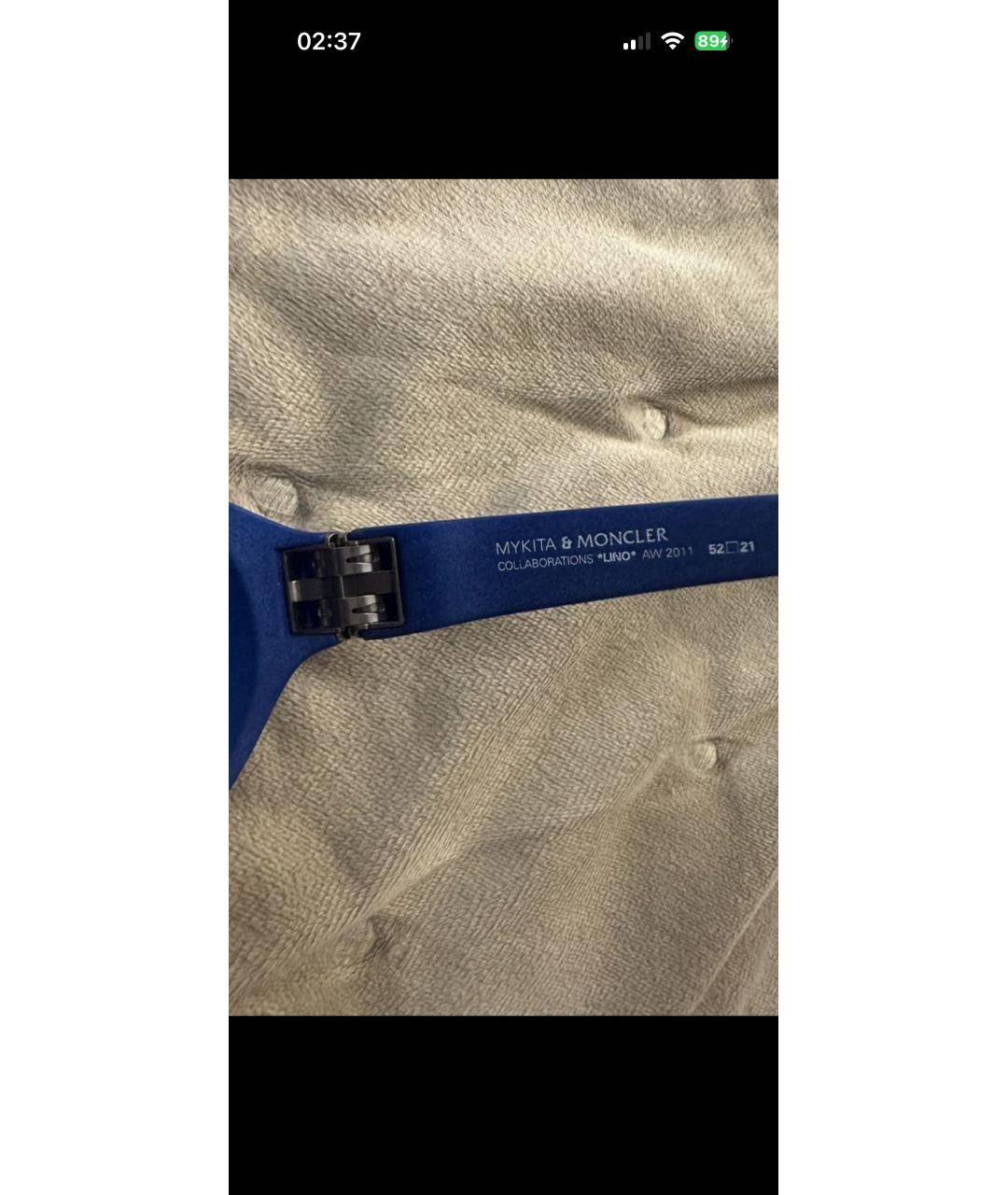 MYKITA Темно-синие пластиковые солнцезащитные очки, фото 4