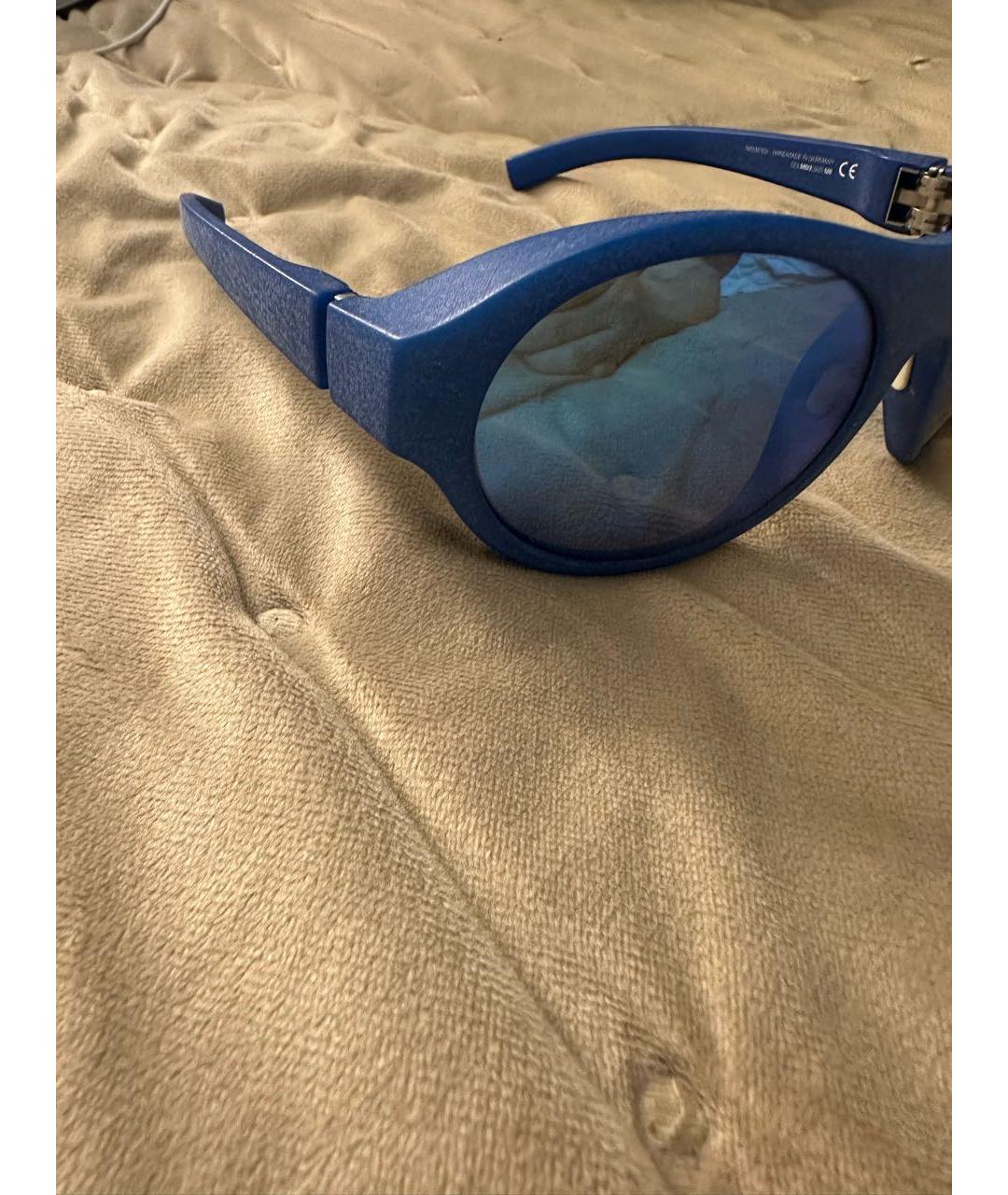 MYKITA Темно-синие пластиковые солнцезащитные очки, фото 3