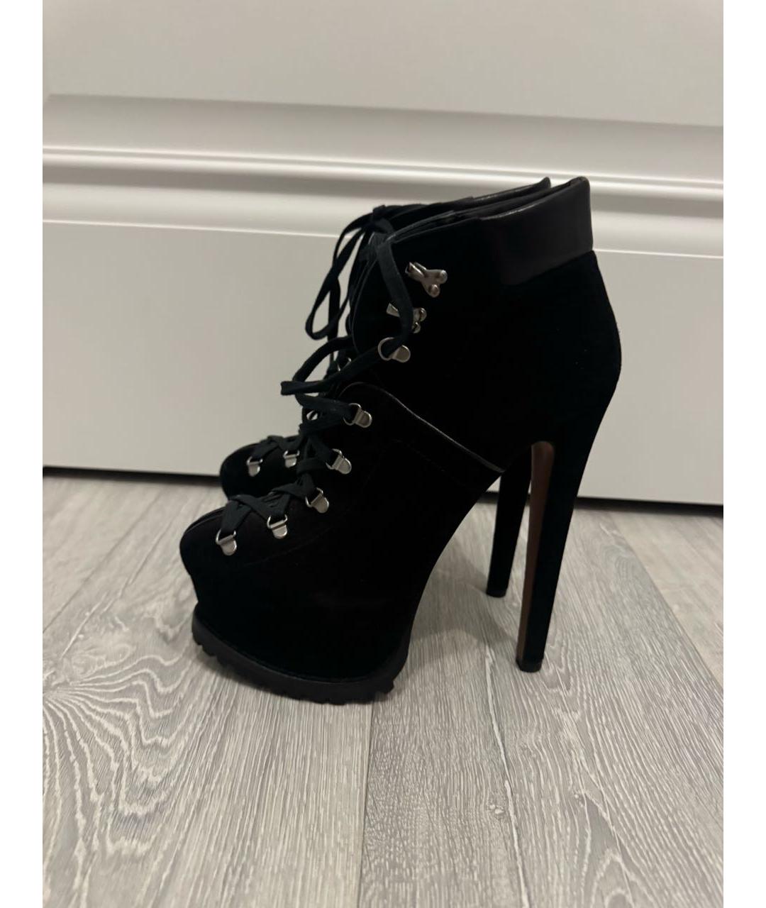 ALAIA Черные кожаные ботильоны, фото 8