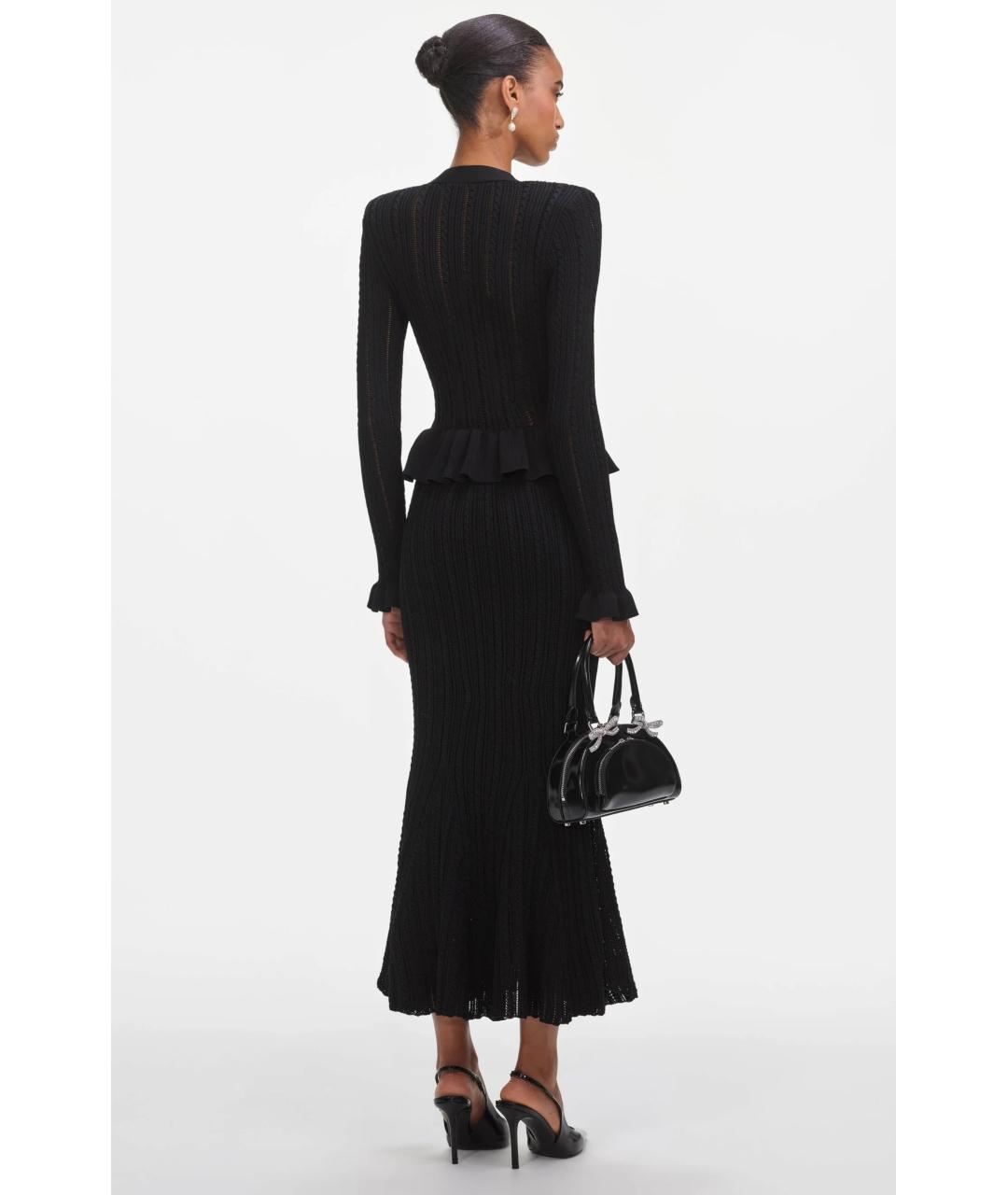 SELF-PORTRAIT Черное коктейльное платье, фото 5