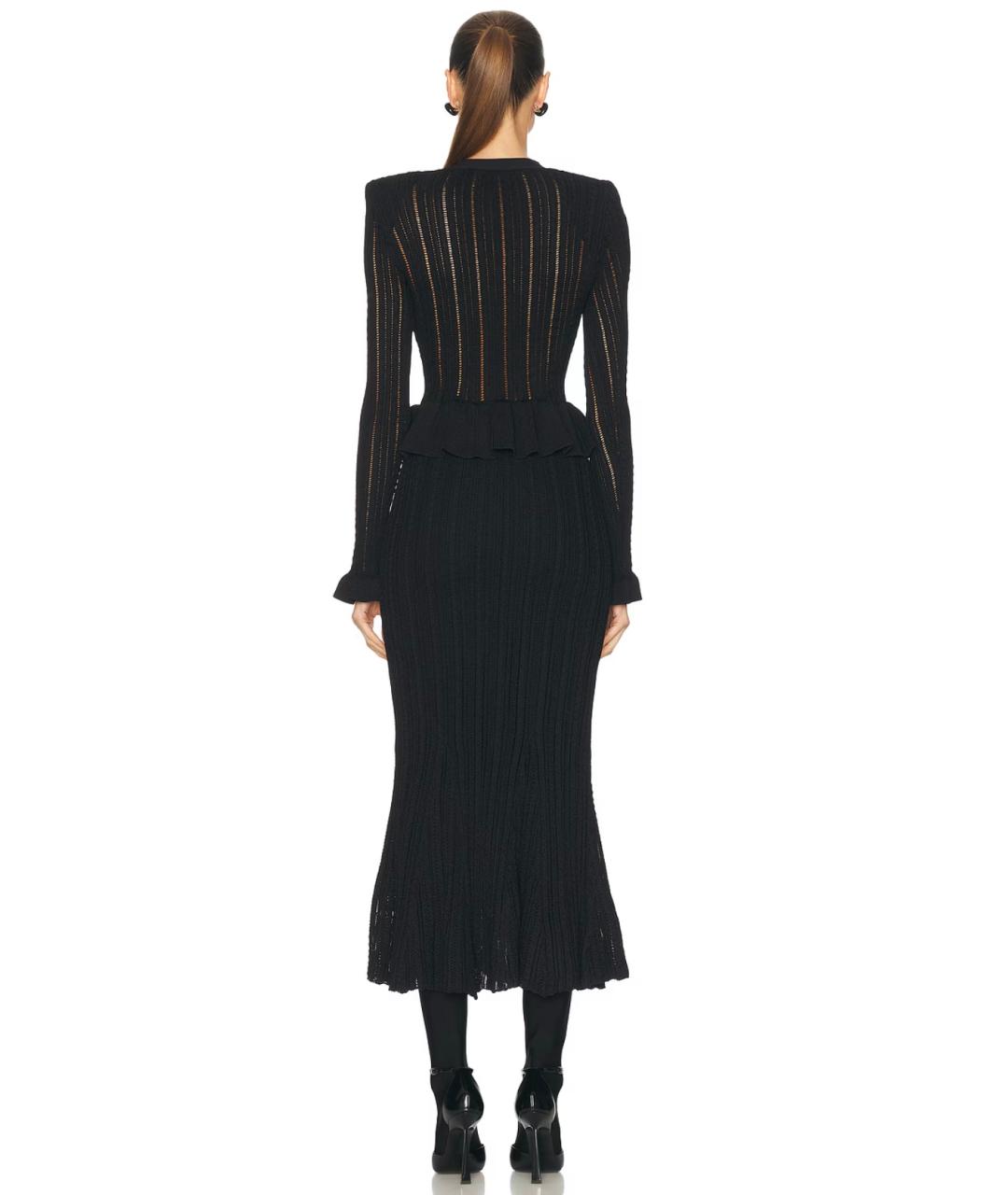 SELF-PORTRAIT Черное коктейльное платье, фото 9