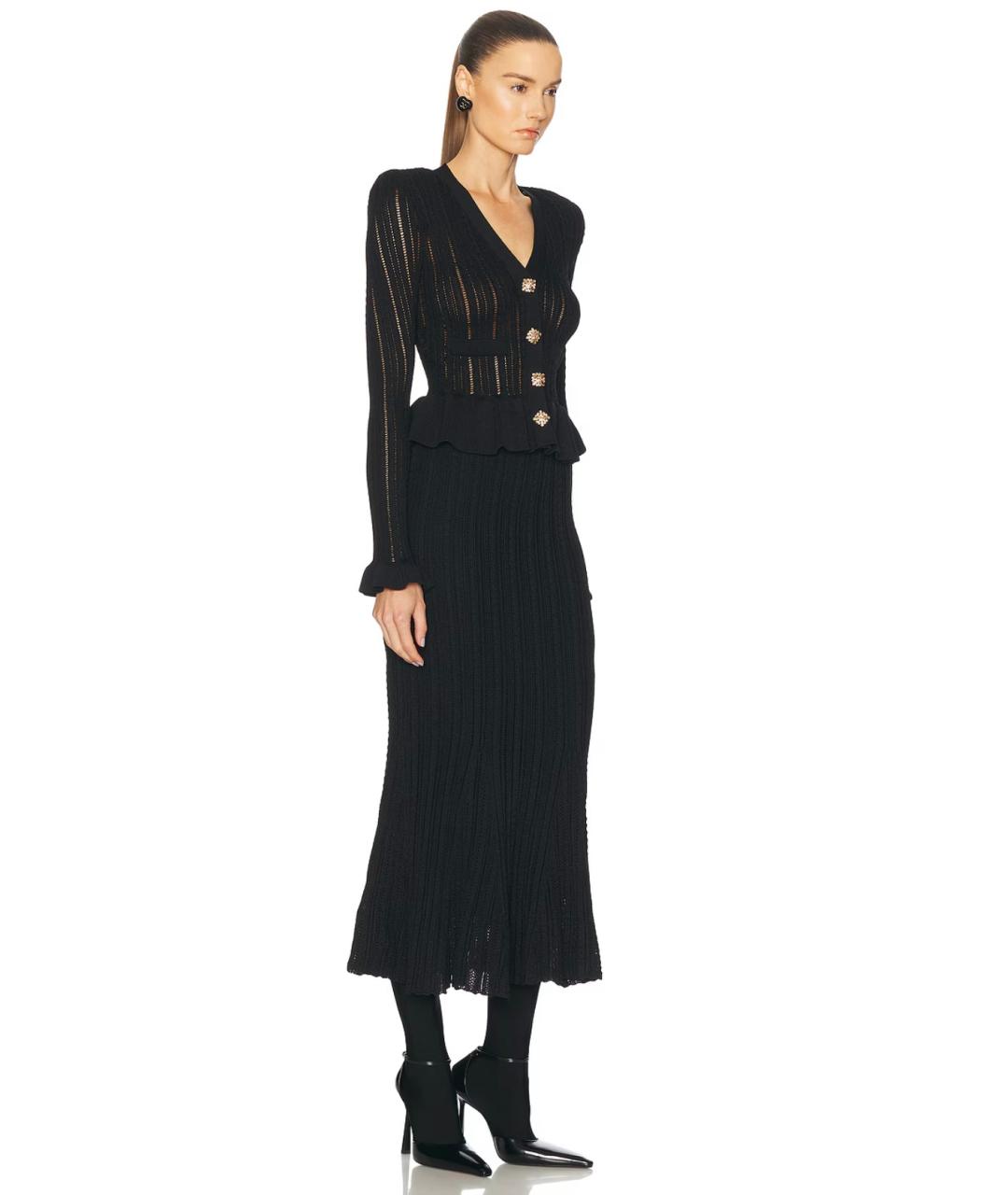 SELF-PORTRAIT Черное коктейльное платье, фото 8