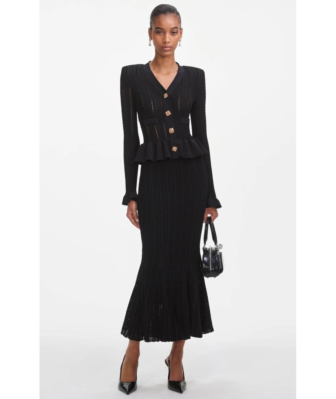 SELF-PORTRAIT Черное коктейльное платье, фото 2