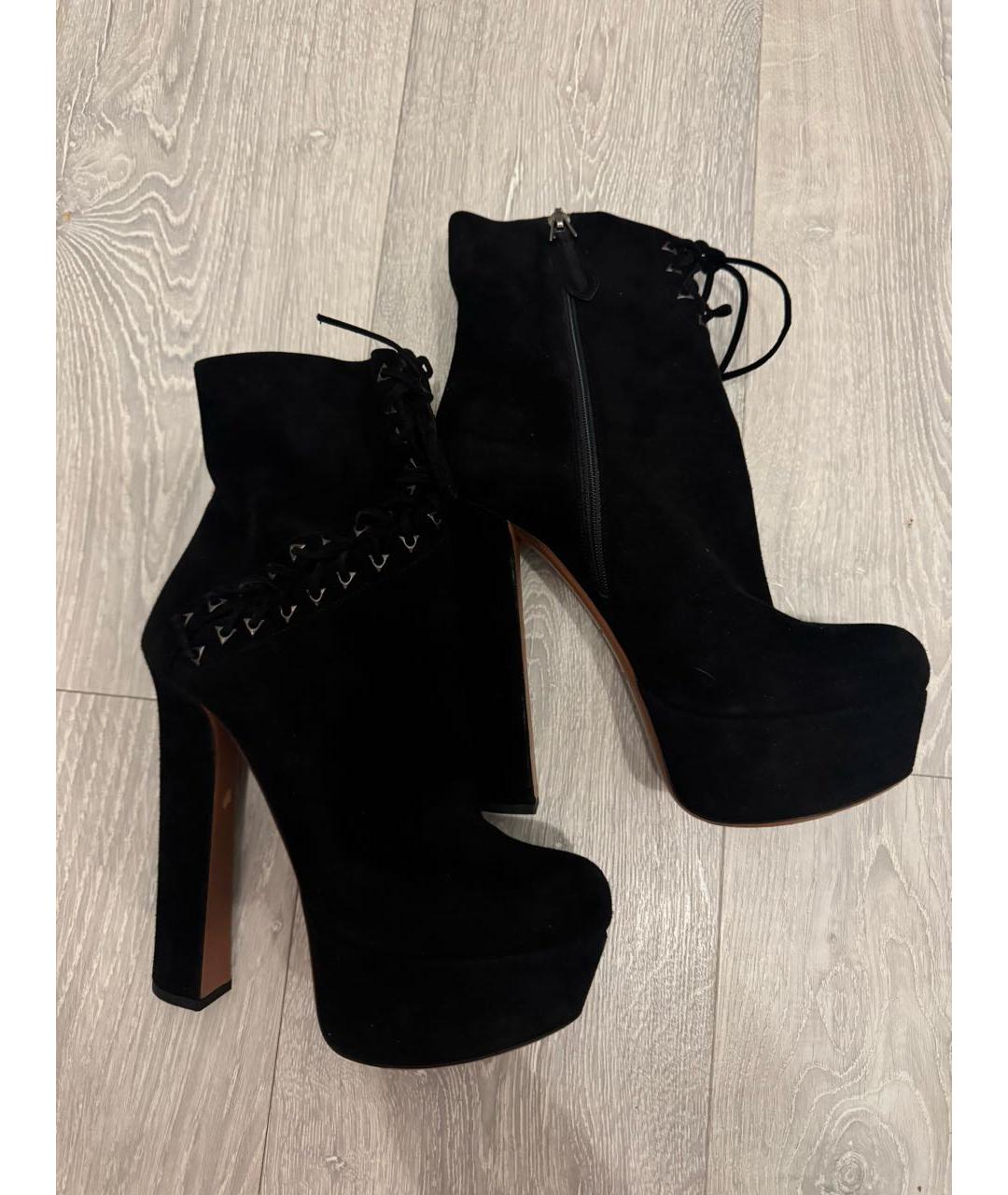 ALAIA Черные замшевые ботильоны, фото 2