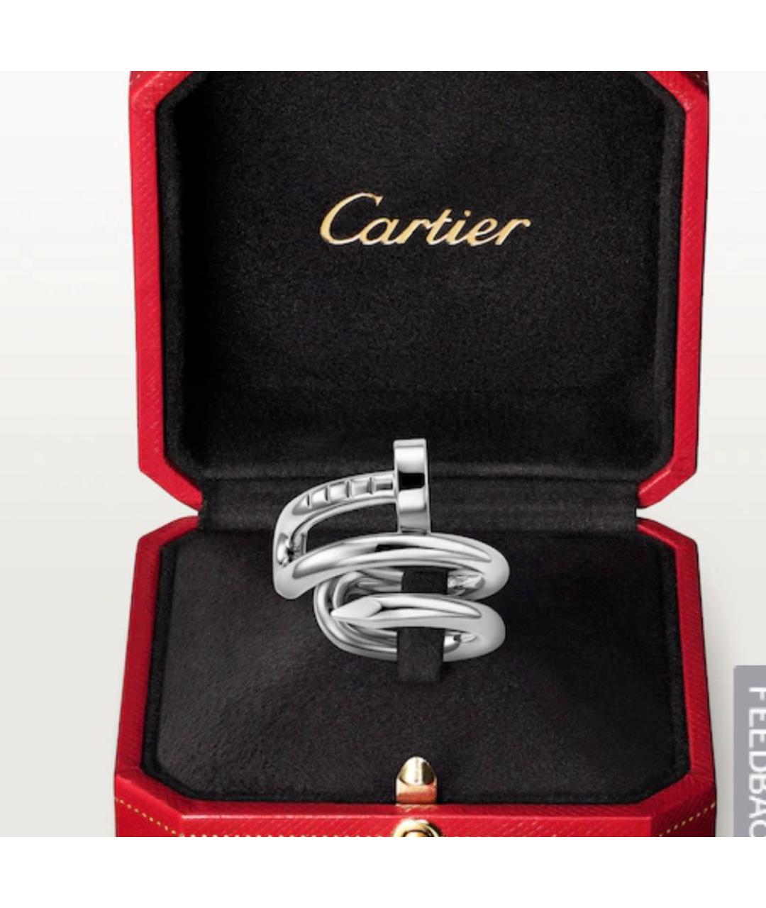 CARTIER Серебряные серьги из белого золота, фото 4