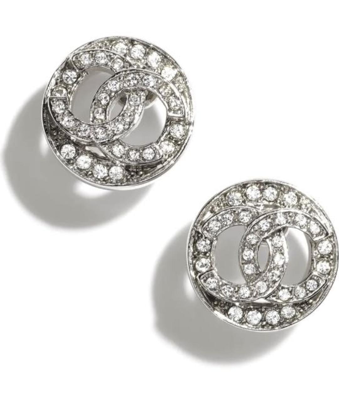 CHANEL Серебряные металлические серьги, фото 8