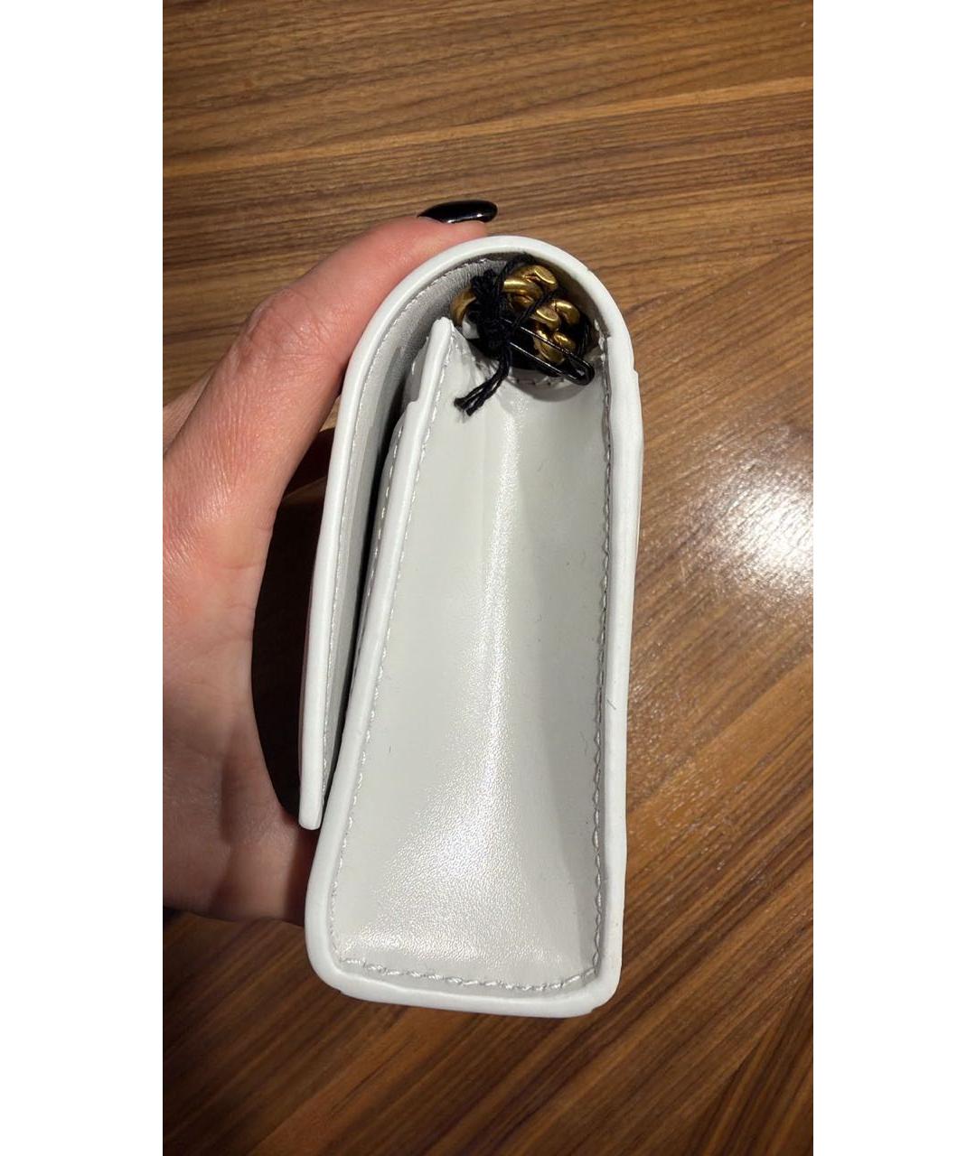 BALENCIAGA Белая кожаная сумка через плечо, фото 7