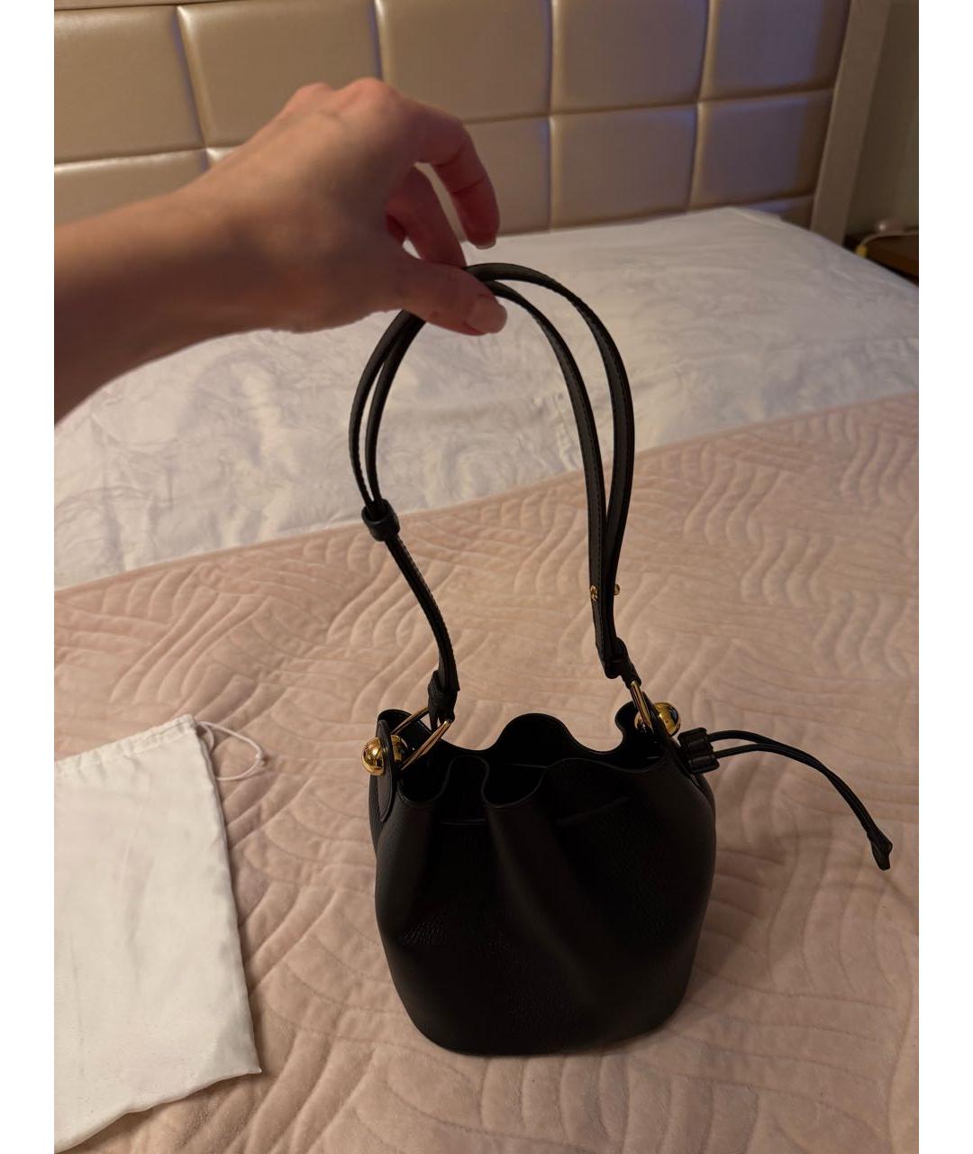 FURLA Черная кожаная сумка через плечо, фото 3