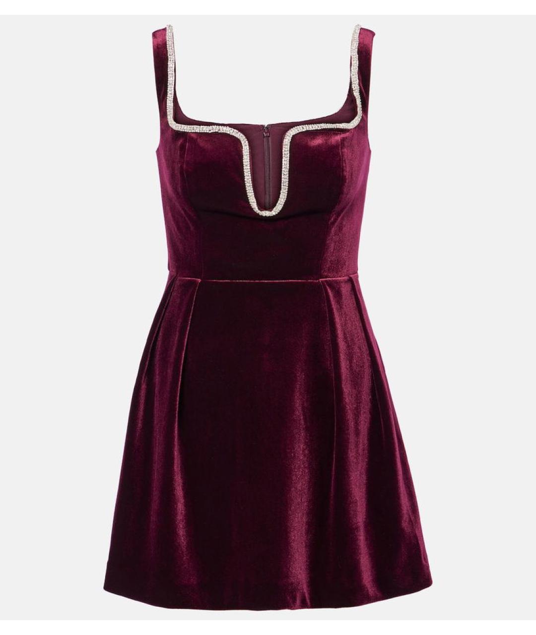 SELF-PORTRAIT Бордовое коктейльное платье, фото 5