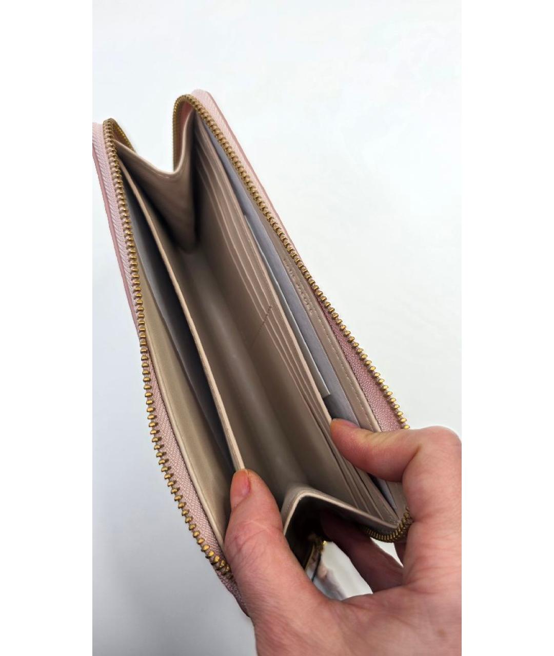 MARC JACOBS Розовый кожаный кошелек, фото 3