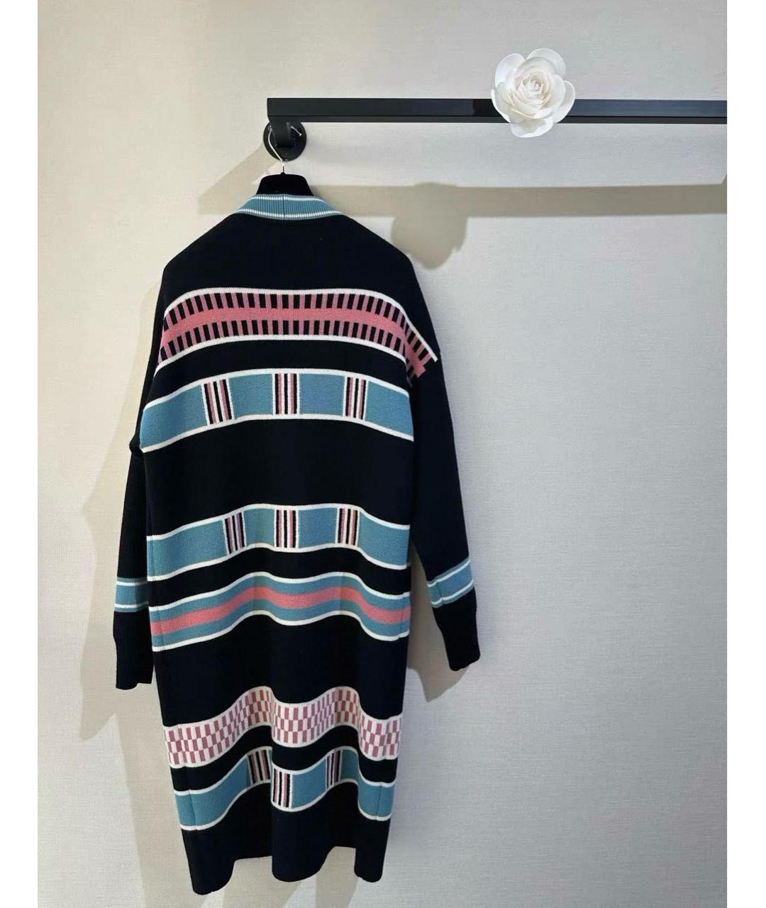 HERMES Мульти шерстяной кардиган, фото 4