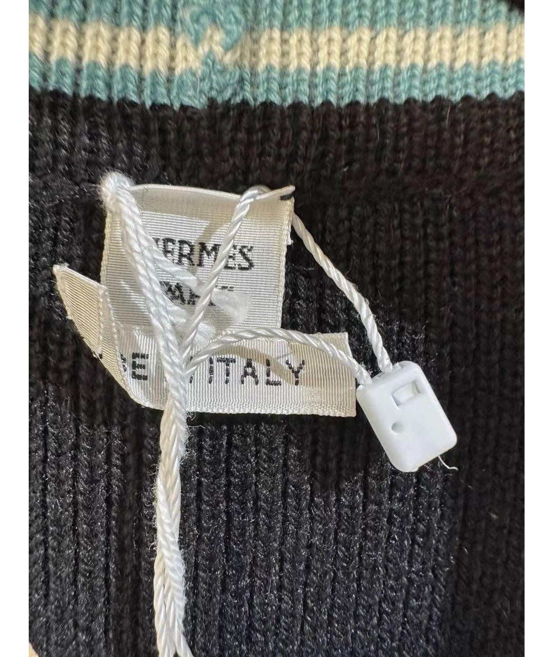 HERMES Мульти шерстяной кардиган, фото 5