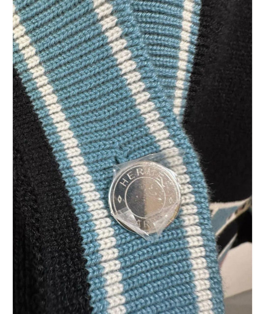 HERMES Мульти шерстяной кардиган, фото 3
