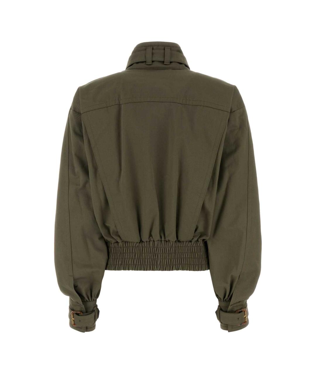ZIMMERMANN Хаки хлопковая куртка, фото 2