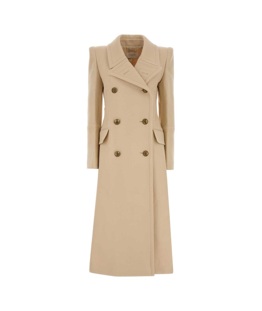 ZIMMERMANN Бежевое шерстяное пальто, фото 1