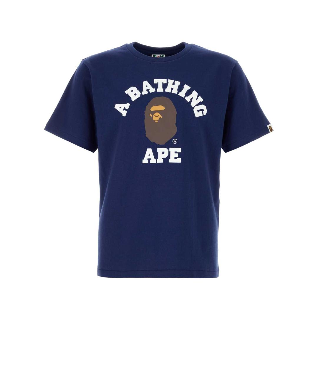 BAPE Синяя хлопковая футболка, фото 1
