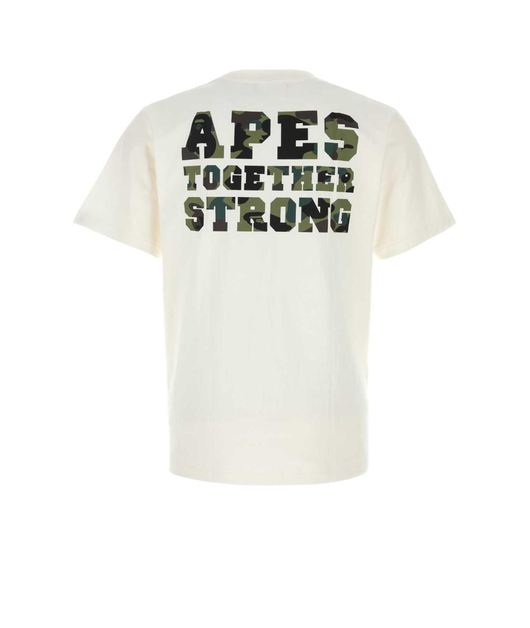 BAPE Белая хлопковая футболка, фото 2
