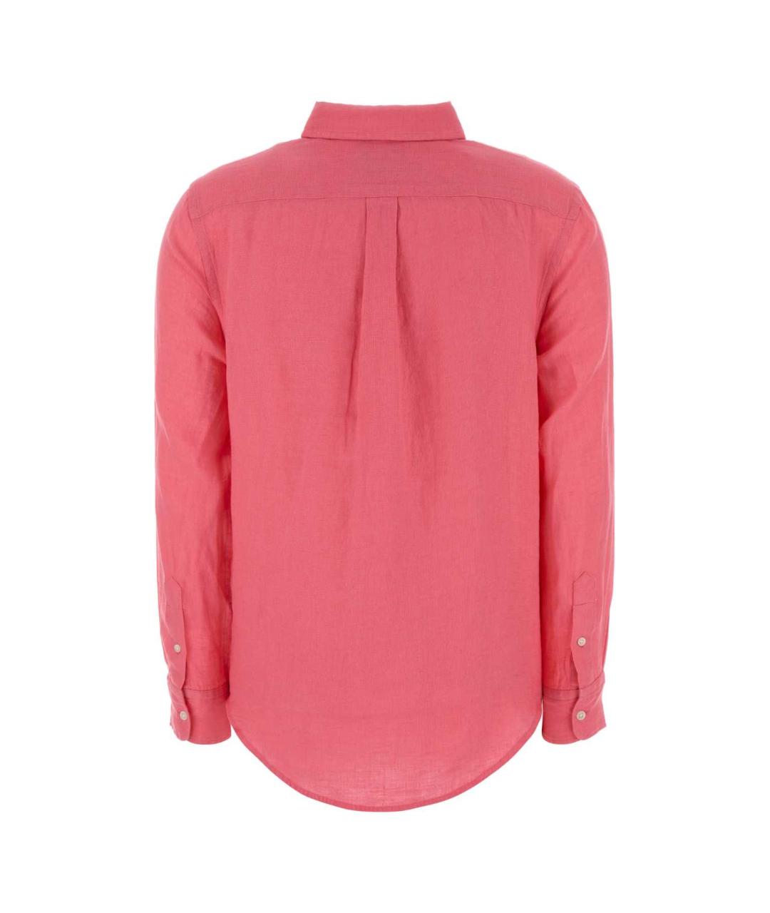 POLO RALPH LAUREN Розовая льняная рубашка, фото 2