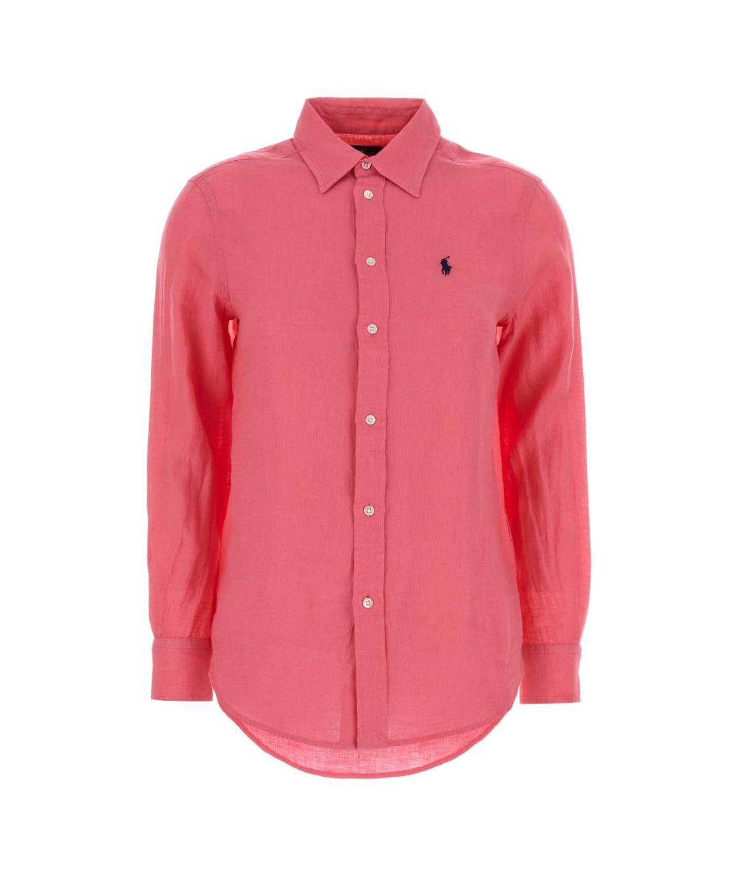 POLO RALPH LAUREN Розовая льняная рубашка, фото 1