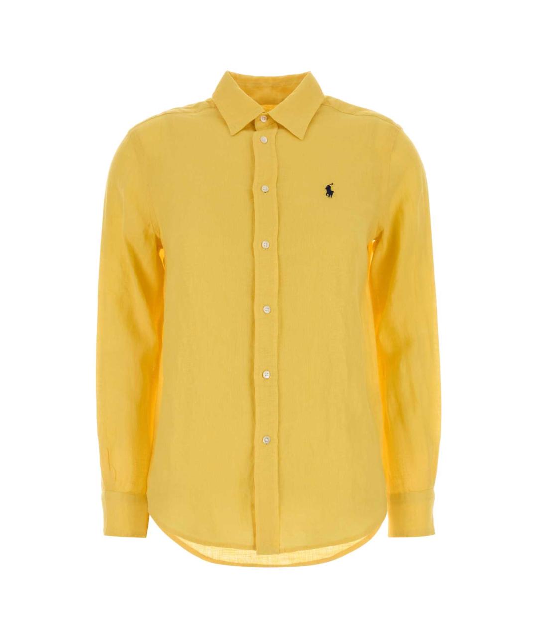 POLO RALPH LAUREN Желтая льняная рубашка, фото 1